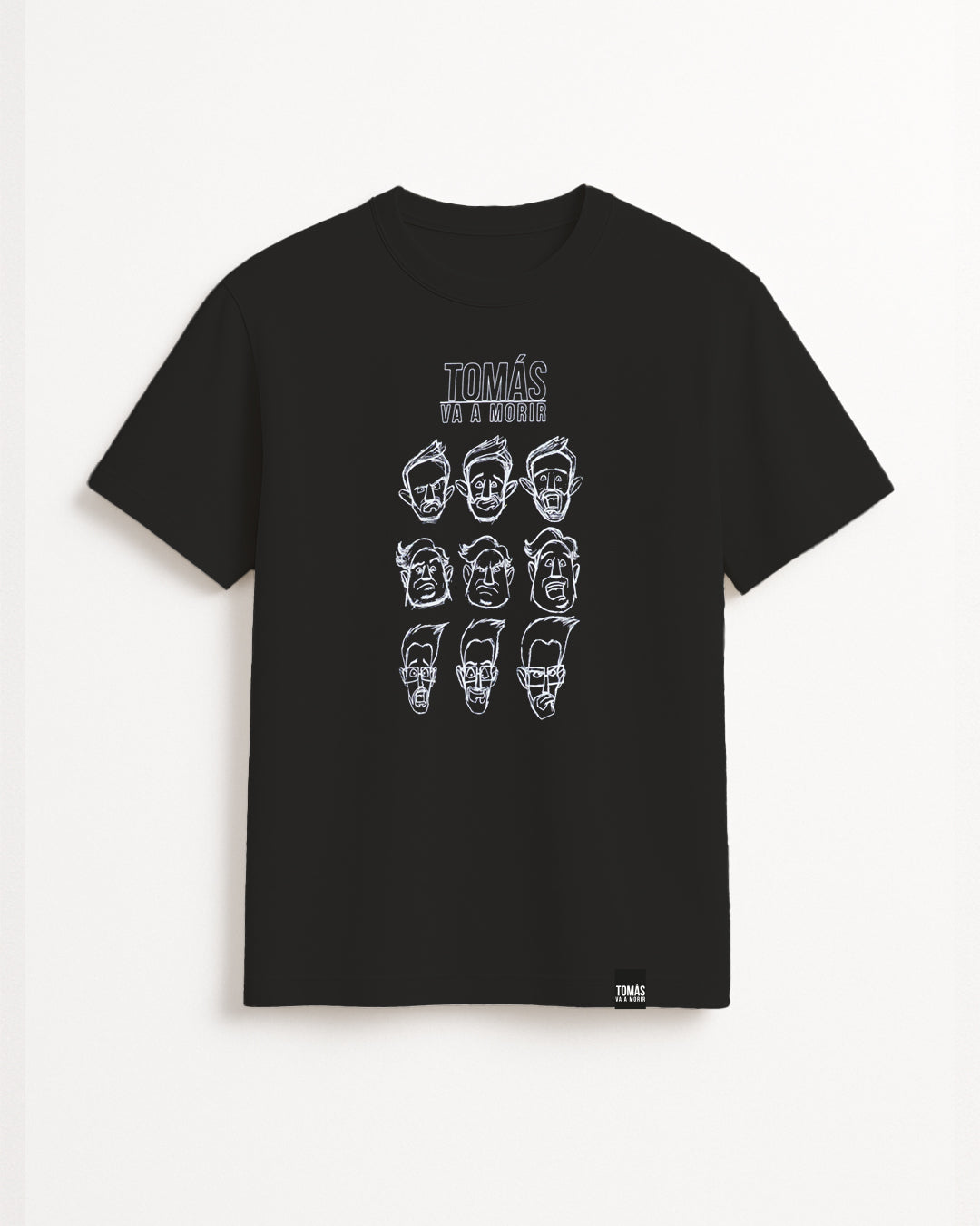 POLERA TVM FACETAS NEGRA
