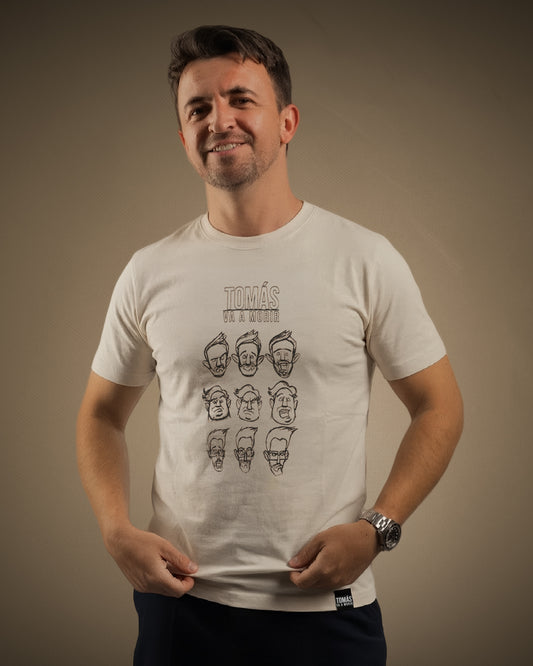 POLERA TVM FACETAS CREMA