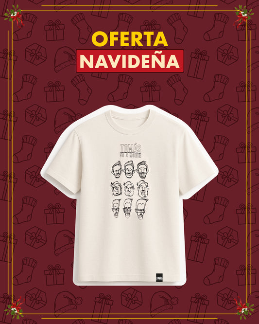 POLERA FACETAS TVM CREMA