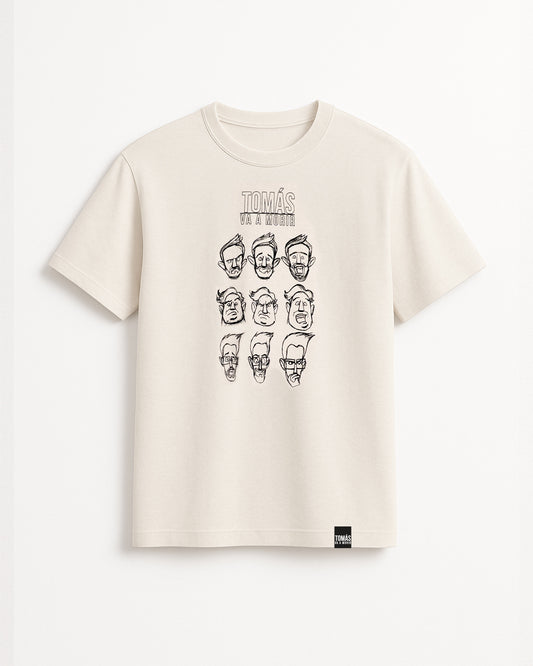 POLERA FACETAS TVM CREMA