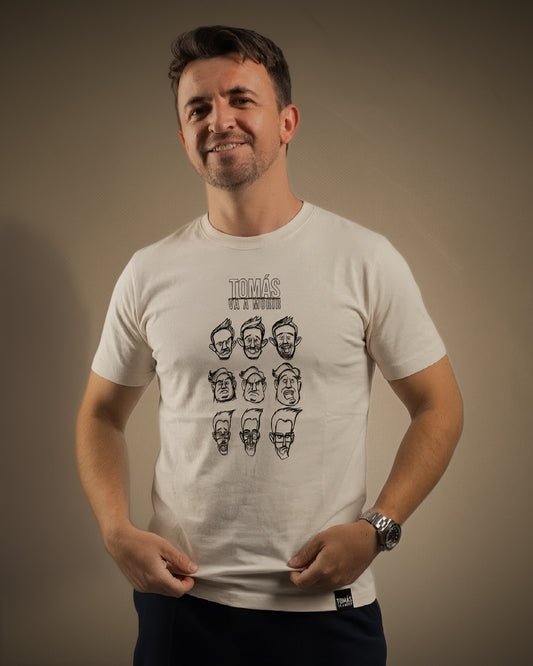 POLERA FACETAS TVM CREMA