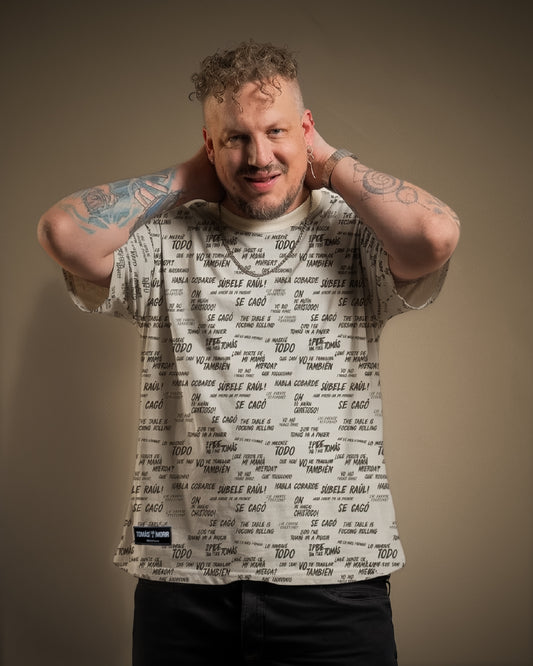 POLERA FRASES CÉLEBRES TVM B&N