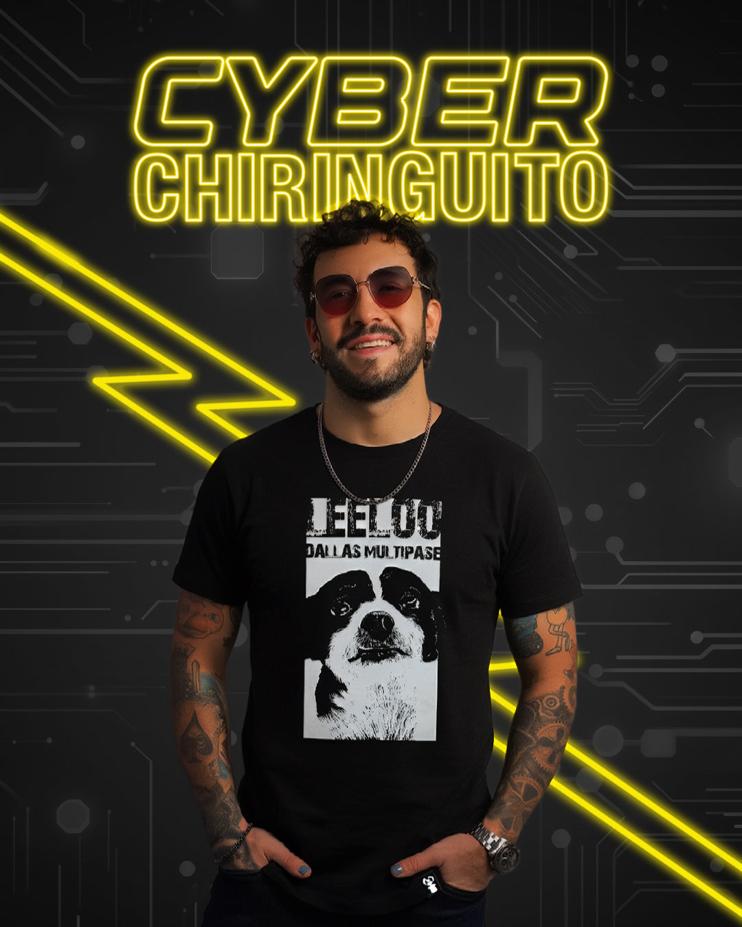 POLERA LEELOO NEGRA