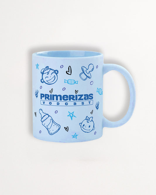 TAZA FULL COLOR CELESTE DIBUJO