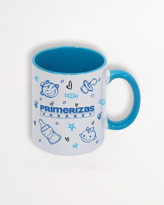 TAZA PRIMERIZAS CELESTE DIBUJO
